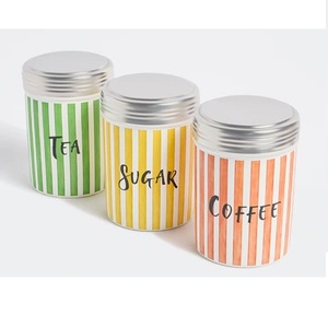 Nuts <b>Snacks</b> & Dry Fruits Fresh & Organized Jar Fabulous Look Enamel Finishing Metal <b>Container</b> With Handmade Lid - Product Image 1