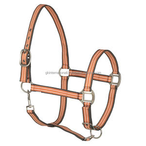 Cabestro de caballo de nailon personalizado ligero e impermeable con hebilla de zinc de doble corona y anillo Tamaños personalizados disponibles - Product Image 6