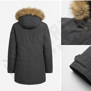 แจ็กเก็ตมีฮู้ดสำหรับผู้ชายเสื้อกันลมเสื้อโค้ทมีฮู้ดแฟชั่นสำหรับฤดูหนาว - Product Image 3