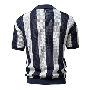 Camiseta de Lona de Poliéster/Algodón para Hombre, Cuello en V, Manga Corta, Duradera, de Secado Rápido, Transpirable, con Logotipo Personalizado, Color de Alta Calidad - Product Image 5