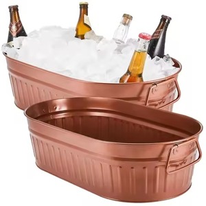 Cubeta de Metal para Bebidas Frías para Uso en Hoteles, Enfriador de Acero Inoxidable para Fiestas, Cubeta para Enfriar Vino y Cerveza, para Uso en Mesa - Product Image 4