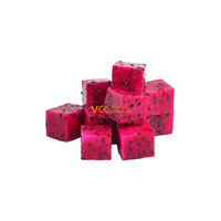 IQF Diepvries Dragon Fruit Blokjes 100% Zuivere Vietnamese Oorsprong Bulk Vacuümverpakking voor Smoothies, Desserts en Export