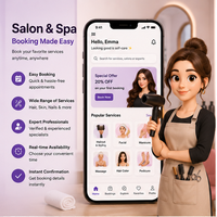 Platform Manajemen Salon Berbasis AI Optimasi Janji Waktu Persediaan Pelanggan Wawasan Pelanggan Penjadwalan Staf Android MAC Web