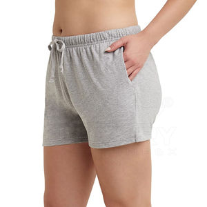 Shorts Formales de Verano para Mujer al por Mayor, Personalizados, Transpirables, Ligeros, con Cintura Elástica, Mezcla de Algodón, Color Sólido - Product Image 3