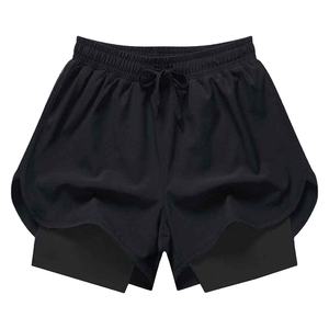 Sports Quick Drying Drawstring Nonwoven Double-<b>layer</b> Shorts Men's Women's Running Beach Sweat Absorbent Breathable ODM - Product Image 6
