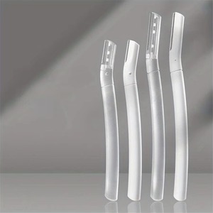 Lot de 4 rasoirs à sourcils pour femmes, rasoirs faciaux, outil de dermaplaning pour l'épilation des poils du visage, moderne - Product Image 6