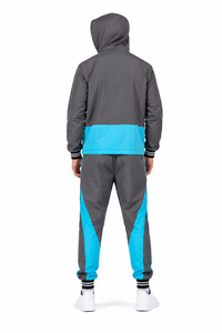 Survêtement coupe-vent à capuche pour homme, fermeture éclair sur le devant, fin, respirant, séchage rapide, jogging, logo personnalisé, vêtements décontractés - Product Image 3