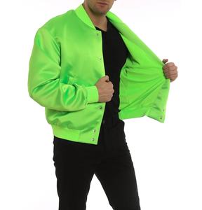 Blouson Bomber en Satin de Qualité Supérieure pour Hommes, Matelassé en Polyester Soyeux, Couleur Unie, Idéal pour le Printemps – Le Meilleur Blouson pour Hommes du Meilleur Fabricant - Product Image 3