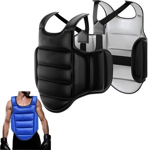 Protège-corps en cuir PU respirant pour entraînement de Muay Thai, boxe et kickboxing, avec options de logo personnalisé et de taille - Product Image 1