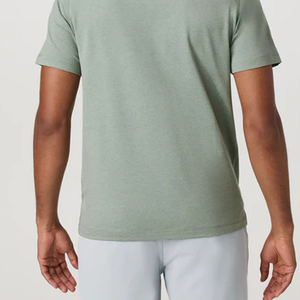 T-shirt Homme Coupe Décontractée Collection Été Manches Courtes Couleur Unie et Logo Personnalisable 2026 - Product Image 5