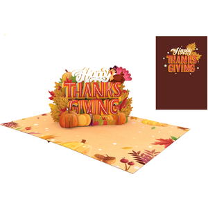 Wholesale OEM/ODM 3D Pop Up Card ThanksGiving Design Vietnam Manufacturer Handmade Greeting Card Foil Stamping Premium Card - Product Image 1