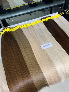 Precio al por mayor Extensiones de cabello a granel Cabello crudo vietnamita Double Drown 100 gramos Colores oscuros 16 pulgadas - Product Image 6