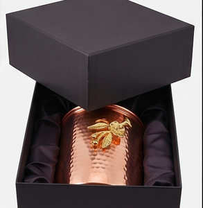 Set Of 3 Food <b>Storage</b> Bins In Copper With Hammered Design And Lid Perfect For Organizing Home And <b>Kitchen</b> Counter Space - Product Image 6
