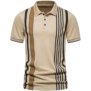 Polos de Algodón de Alta Calidad para Hombre, Tallas Grandes, al por Mayor, con Logotipo Bordado o Impreso Personalizado, Casuales, de Golf, de Negocios, de Punto, para Verano - Product Image 1