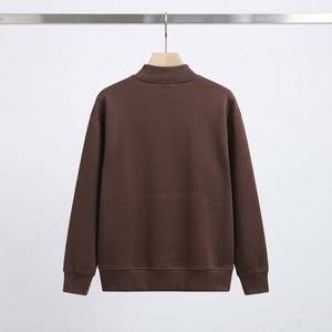 Multi Color Men Mock Neck Half Zip <b>Top</b> Stand Collar <b>Thermal</b> Sweatshirt Custom Heat Press Wholesale Bulk Apparel Manufacturer - Product Image 3