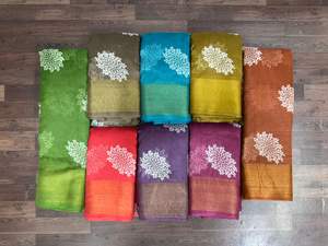 cotton daily wear casual saree Premium Quality Soft Pure Cotton Daily Wear Casual Saree for Women Printed Patterns - Product Image 3