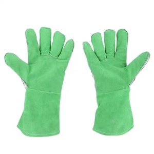 Safety Protection Split Leather Aluminized Welding Gloves Heavy Duty <b>Fire</b> and Heat Resistant Leather Safety Working Welder Glove - Product Image 4