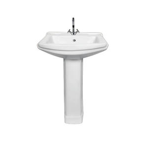 อ่างล้างหน้าเซรามิกพร้อมฐานอ่างล้างหน้าเซรามิกเซรามิกอ่างล้างหน้าเท้าสำหรับร้านเสริมสวยพร้อมขาตั้ง - Product Image 6