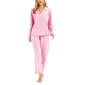 Nouveauté : Ensemble de vêtements de nuit pour femmes en soie de lait, personnalisable rapidement avec logo, confortable et doux, fabriqué au Bangladesh. - Product Image 2