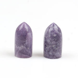 Piedra Preciosa Natural de Lepidolita de Calidad AAA, Forma de Bala de 9x17mm, Cabujón Calibrado para Fabricación de Joyería, Suministro al por Mayor - Product Image 6