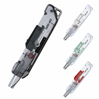 Ciseaux de précision KOKUYO HAKO-AKE pour électricien, pliables 2 voies, coupe-carton portable, bord lisse, DIY, plastique noir transparent