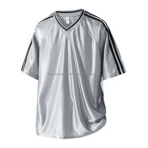 เสื้อเจอร์ซีย์อเมริกันฟุตบอลแขนสั้นผู้ชาย สำหรับฤดูใบไม้ผลิและฤดูใบไม้ร่วง ออกกำลังกาย วิ่ง คอวี ระบายอากาศได้ดี พิมพ์ลาย ไซส์ใหญ่ แห้งเร็ว - Product Image 1