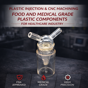 Inyección de Plástico y Mecanizado CNC, Componentes de Plástico de Grado Alimenticio y Médico para la Industria de la Salud - Product Image 3