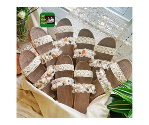 Pantuflas de Seagrass 2026 Ligeras para Caminar Cómodamente en Interiores, Pantuflas de Paja Artesanales de Verano, Verano en Vietnam - Product Image 6