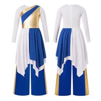 Ropa de Baile para Niñas de 6 a 16 Años, Traje de Danza Contemporánea para Actuaciones, Adoración, Alabanza y Danza Lírica