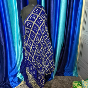 Indian Bandhani Dupatta In Ghatchola Pattern Perfect to wear in Suits and lehenga - Product Image 1