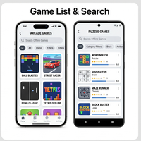 Application mobile hybride RoyalCraft Enterprise Offline Game Hub – Application mobile hybride pour Linux/Android, disponible en stock, jeux de puzzle et décontractés