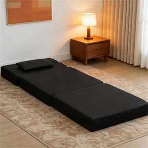 Sedia Pieghevole Nera e Divano Letto dal Design Elegante - Product Image 2