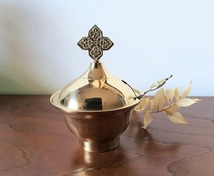 Quemador de Incienso Compacto de Latón, Tradicional, Ecológico, Religioso, Espiritual, para Meditación, Oración, Decoración del Hogar, Quemador de Latón de Alta Calidad - Product Image 4