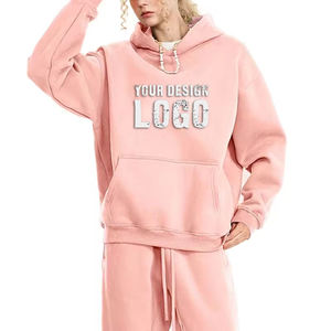 Sweat à capuche surdimensionné personnalisé, lourd, avec broderie graphique, prix d'usine, vente en gros - Product Image 2