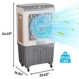 Raffrescatore Evaporativo Portatile da 150W 707L per Interni/Esterni (Serbatoio Acqua da 15,85 Galloni, Spina UK/AU) - Product Image 2