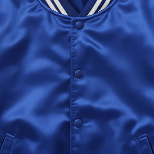 Chaqueta Bomber Varsity de Satén Personalizada Unisex, Chaqueta Universitaria con Bordado Personalizado, Chaqueta de Béisbol Varsity de Seda - Product Image 6