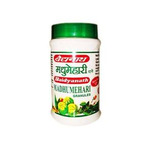 Gránulos de Madhumehari, Suplemento Herbal para el Control Natural del Azúcar en Sangre y Glucosa en Adultos, 100% Natural - Product Image 1