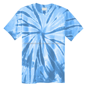 T-shirt tie-dye personnalisé avec logo, coton doux et polyester, style été, t-shirt tie-dye pour homme, respirant, léger, vêtements de mode - Product Image 3
