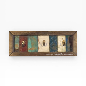 DIVADI - Ganchos de Madera Rústicos Hechos a Mano al por Mayor, Estilo Antiguo Vintage Multifuncional, 3 Ganchos Ecológicos para Colgar Abrigos y Llaves - Product Image 1