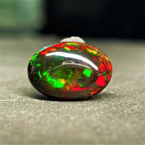 Natural Ethiopian Black <b>Opal</b> Cabochon Oval Gemstone Wholesale Loose <b>Opal</b> October Birthstone Jewelry - Product Image 4