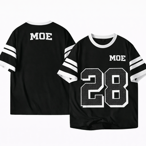 Camiseta Deportiva Transpirable de Fútbol Americano con Franjas en las Mangas, Número Personalizado, Uniforme de Práctica, Proveedor de Marca Privada OEM - Product Image 2