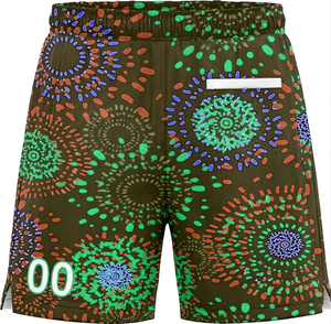 Shorts de basketball pour hommes personnalisés, respirants, à séchage rapide, logo personnalisé, tissu en polyester/coton, taille élastique, poche latérale - Product Image 6
