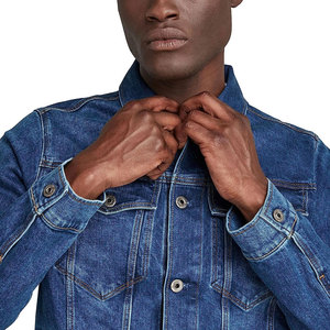Wholesale Denim Jacket Turn Down Collar Short Blue <b>Jean</b> Jackets <b>Men</b> Plus Size Jacket <b>Men</b> - Product Image 5