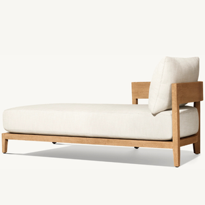 Le fauteuil de relaxation le plus vendu est fabriqué en teck, au style moderne et doté d'un mousse souple, idéal pour la plage ou le jardin. - Product Image 3