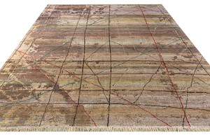 Custom Handmade Persian Style Wool Silk Carpet Eco Friendly Medium Pile Area Rug for Modern Home Decoration - Product Image 3