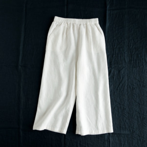 <b>Men's</b> Breathable Plain Dyed Linen Harem Pants <b>Elastic</b> <b>Waist</b> Casual Summer <b>Trousers</b> - Product Image 5