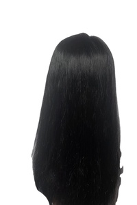 Light <b>Brown</b> Brazilian Remy Human Hair Topper for Women High Density 150% Tangle Free 20 Inches <b>Medium</b> Length Glueless for Base - Product Image 4