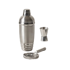 เชคเกอร์ค็อกเทลสแตนเลสแบบดีลักซ์ พร้อมเชคเกอร์ค็อกเทลสแตนเลสแบบใหม่พร้อมอุปกรณ์บาร์ระดับมืออาชีพ - Product Image 3