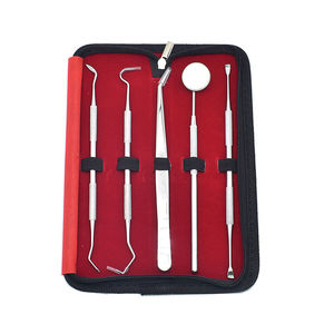 Hot Sale Dental Tool Set Removal Plaque Tool Tongue Scraper Stainless Steel Oral Hygiene Care Kit by Blush surgical - Product Image 4