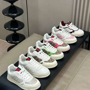 Sneakers pour hommes de qualité supérieure, marque célèbre, design de luxe, cuir véritable, chaussures décontractées unisexes, chaussures de marche de luxe, chaussures de course pour femmes - Product Image 2